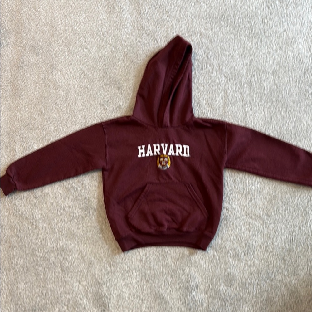 Harvard Maroon Hoodie, kids size small